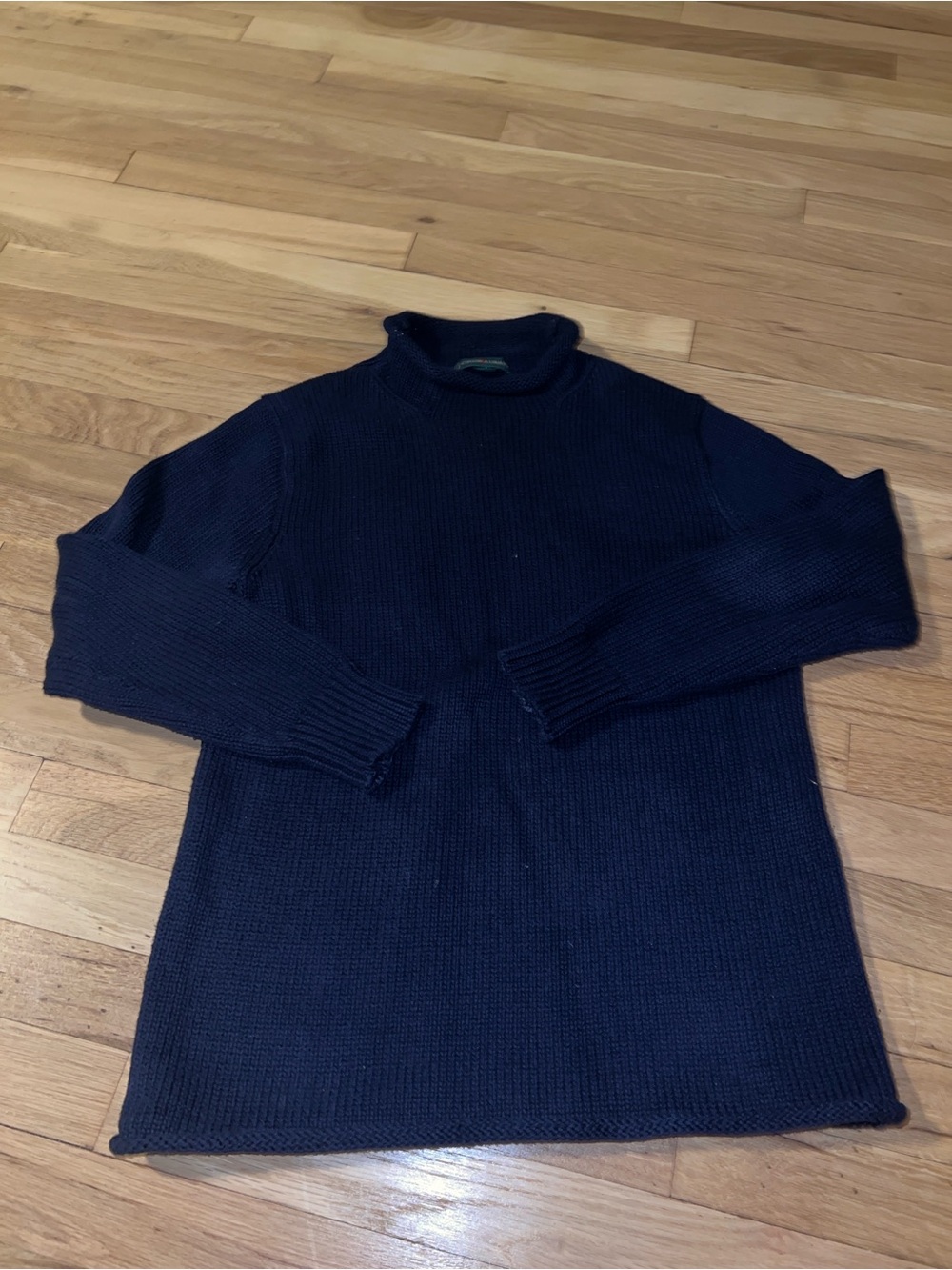 J. Crew Navy Ribbed roll neck sweater XS